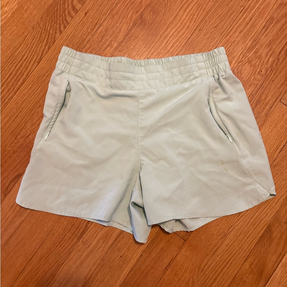 Girls Light Turquoise Active Shorts
